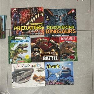 Scholastic Dinosaur and Shark Book Set - Multicolor